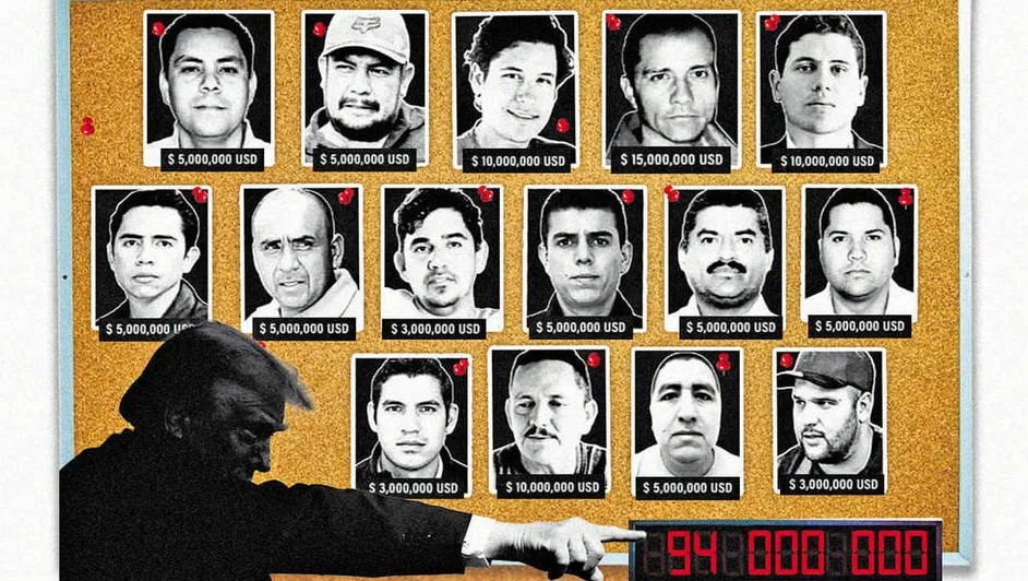 EEUU ofrece hasta 94 millones de dólares por 15 capos mexicanos