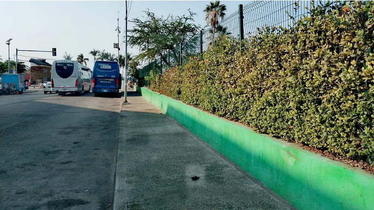 Banqueta de Acapulco utilizada como sanitario al aire libre en área de alto tránsito turístico