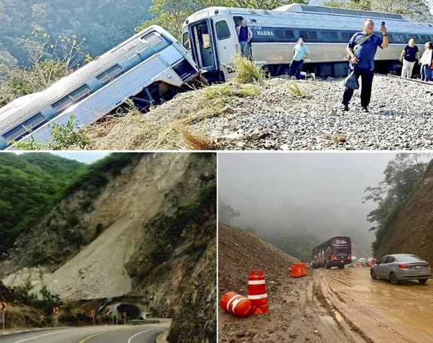 Fracasos en infraestructura de Oaxaca: ferrocarril con fatal accidente, autopistas colapsadas y obras caras con problemas