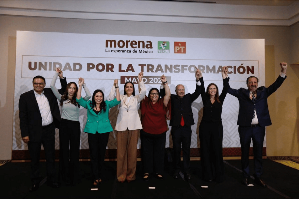 Coalición de Morena, PT y Verde Ecologista implementará encuestas y revisiones de seguridad para filtrar candidaturas hacia 2027