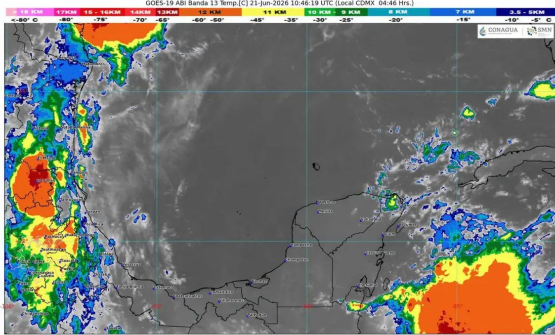 Pronóstico climático: Onda tropical 10 generará tormentas y calor extremo en Quintana Roo